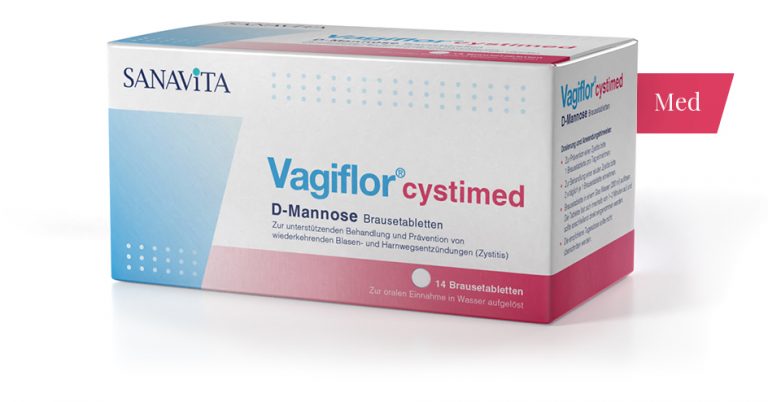 Produktbild Vagiflor Cystimed: D-Mannose Brausetabletten bei Blasenentzündung